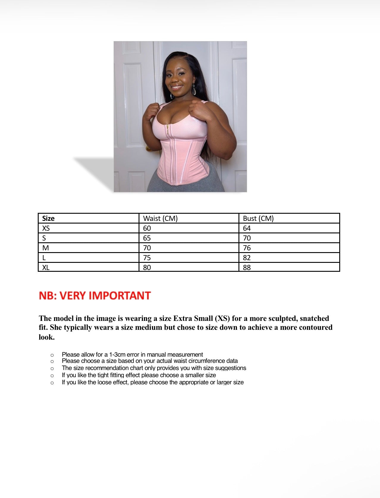 Hourglass Adjustable waist trainer vest